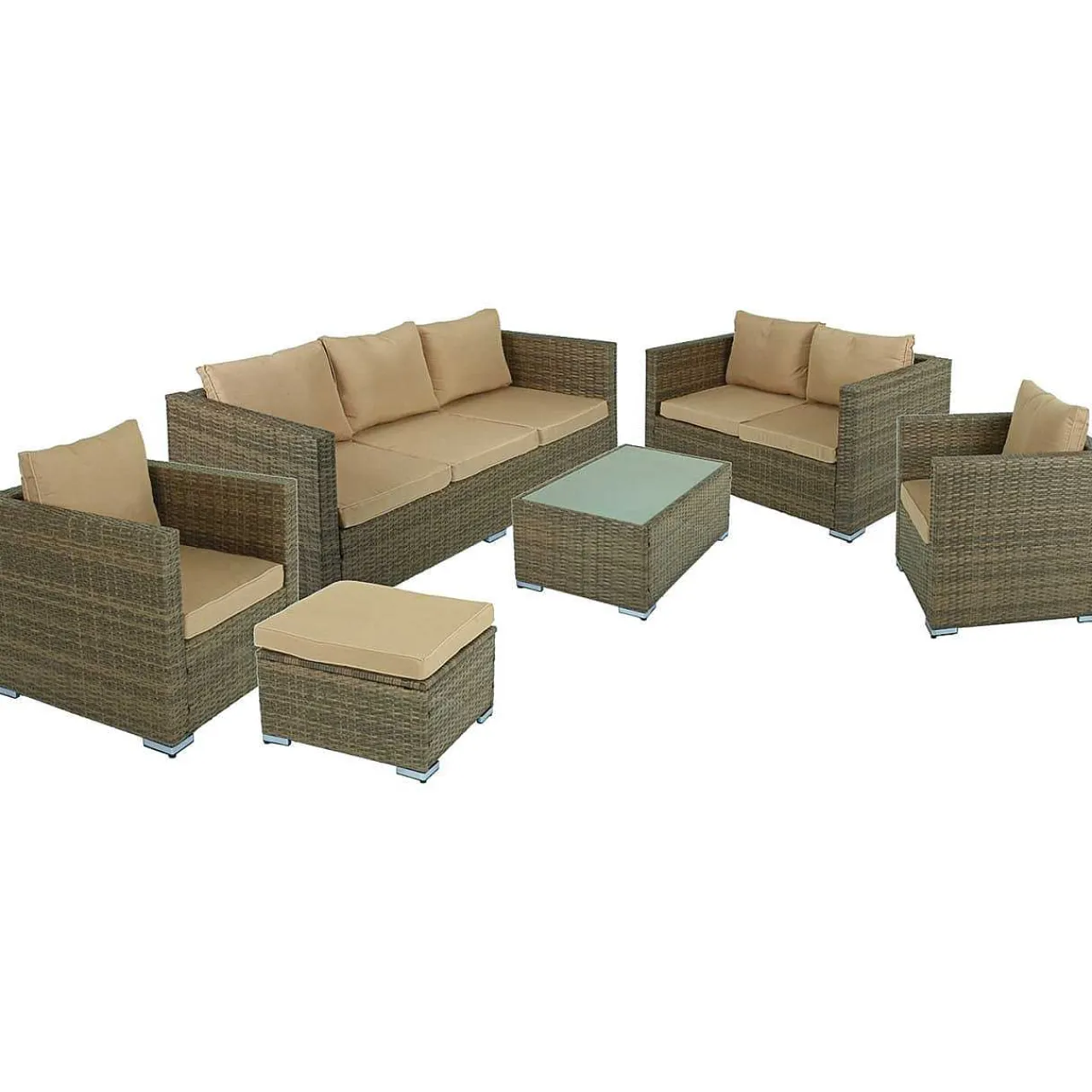 mutoni pleasure Gartenlounge Murcia Braun> Gartenlounge