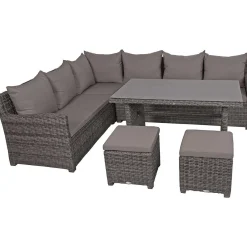 mutoni pleasure Gartenlounge Oviedo Dunkelgrau> Gartenlounge