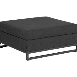 mutoni living Gartenlounge Rhodos Hocker Schwarz> Gartenhocker
