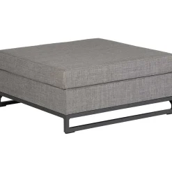 mutoni living Gartenlounge Rhodos Hocker Aschgrau> Gartenhocker