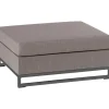 mutoni living Gartenlounge Rhodos Hocker Taupe> Gartenhocker