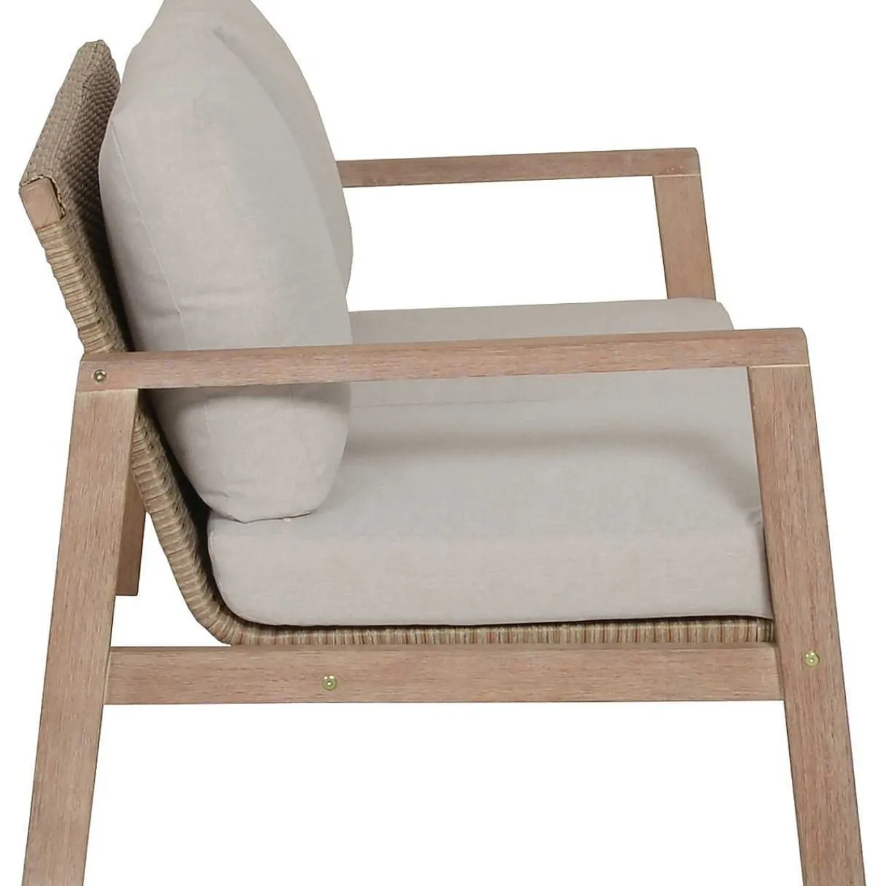 mutoni pleasure Gartenlounge San Mateo Beige Natur (4-Er Set)> Gartenlounge