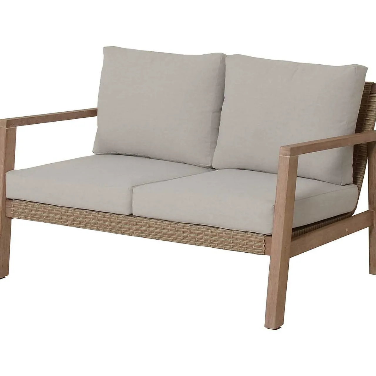 mutoni pleasure Gartenlounge San Mateo Beige Natur (4-Er Set)> Gartenlounge