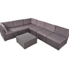 mutoni pleasure Gartenlounge Sansibar Schwarz Grau> Gartenlounge