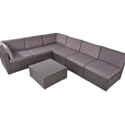 mutoni pleasure Gartenlounge Sansibar Schwarz Grau> Gartenlounge