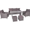 mutoni pleasure Gartenlounge Sevilla Grau (6-Er Set)> Gartenlounge