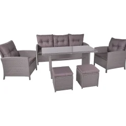 mutoni pleasure Gartenlounge Sevilla Grau (6-Er Set)> Gartenlounge