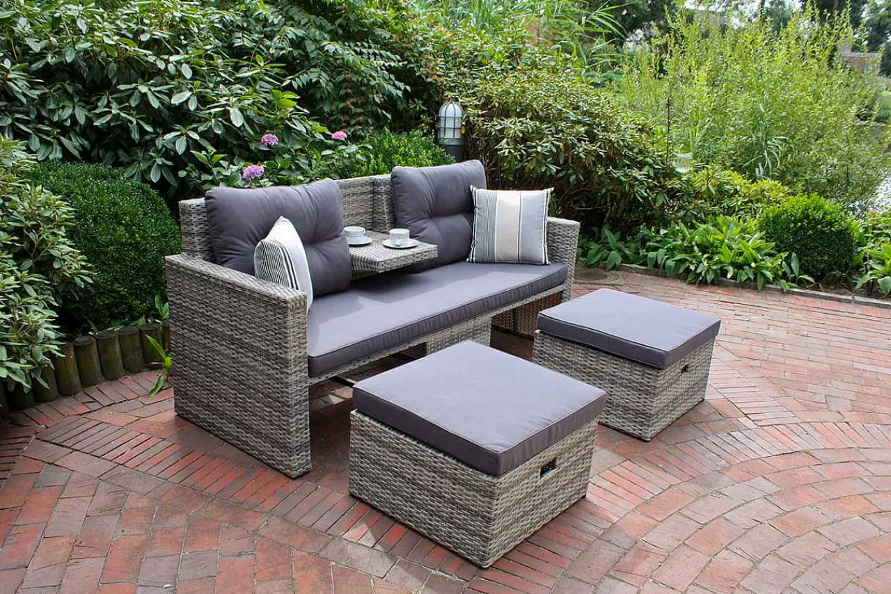 mutoni pleasure Gartenlounge Valletta Grau> Gartenlounge