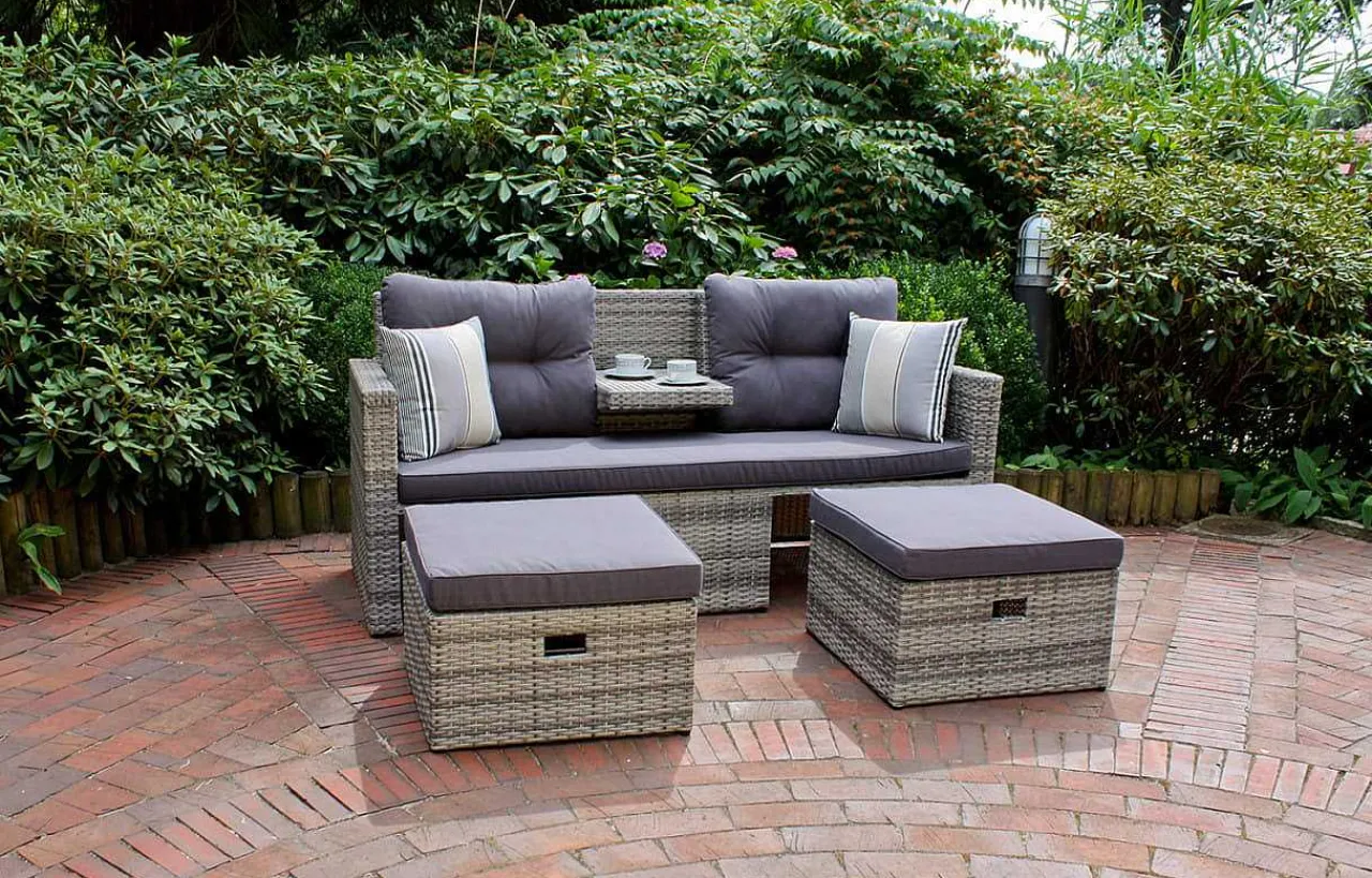 mutoni pleasure Gartenlounge Valletta Grau> Gartenlounge