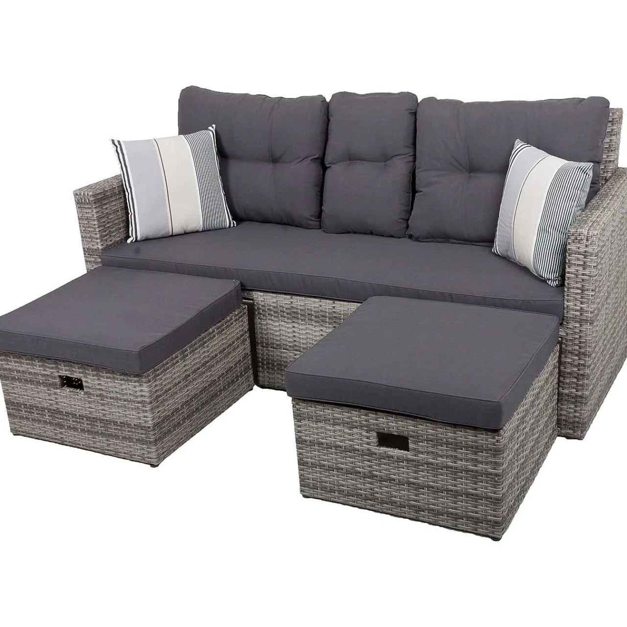 mutoni pleasure Gartenlounge Valletta Grau> Gartenlounge