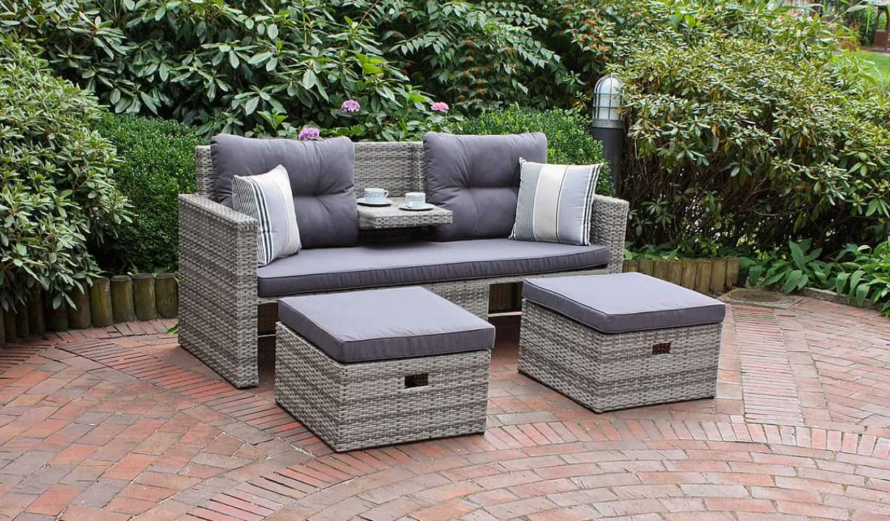 mutoni pleasure Gartenlounge Valletta Grau> Gartenlounge
