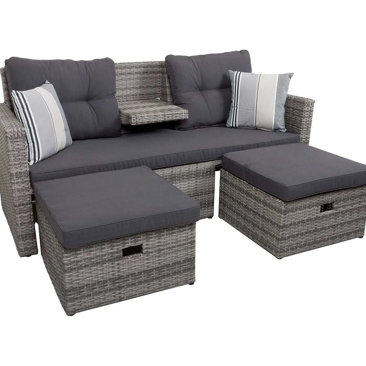 mutoni pleasure Gartenlounge Valletta Grau> Gartenlounge