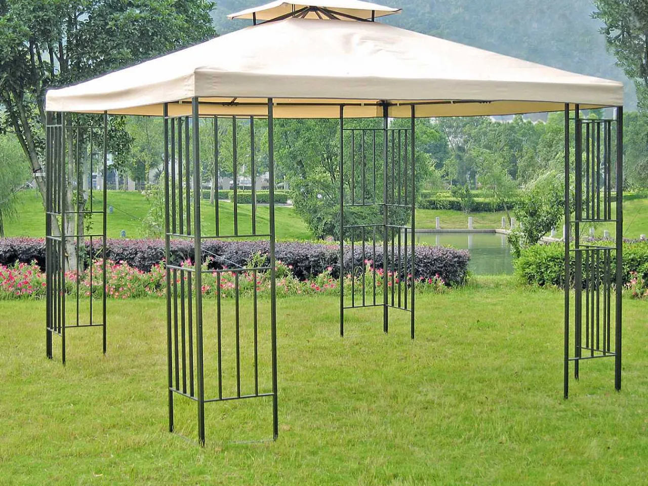 mutoni pleasure Gartenpavillon Amazonas Beige 300X300> Pavillons Und Gartenzelte
