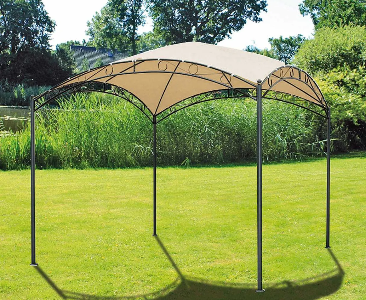 mutoni pleasure Gartenpavillon Hudson Beige 295X295> Pavillons Und Gartenzelte