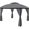 mutoni pleasure Gartenpavillon Kama Anthrazit 360X300> Pavillons Und Gartenzelte