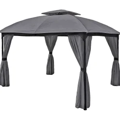 mutoni pleasure Gartenpavillon Kama Anthrazit 360X300> Pavillons Und Gartenzelte