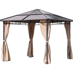 mutoni pleasure Gartenpavillon Napa Braun Beige 295X295> Pavillons Und Gartenzelte