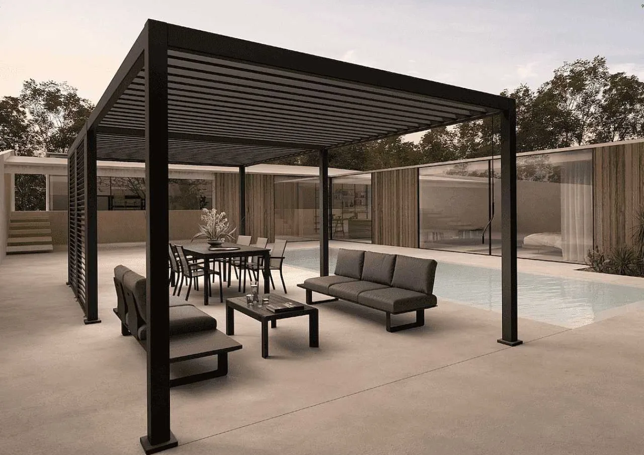 mutoni lifestyle Gartenpavillon Ocean Anthrazit 360X720> Pavillons Und Gartenzelte