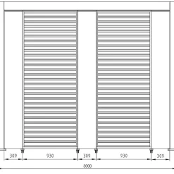 mutoni lifestyle Gartenpavillon Ocean Natur-Anthrazit 300X400><noscript><img width=