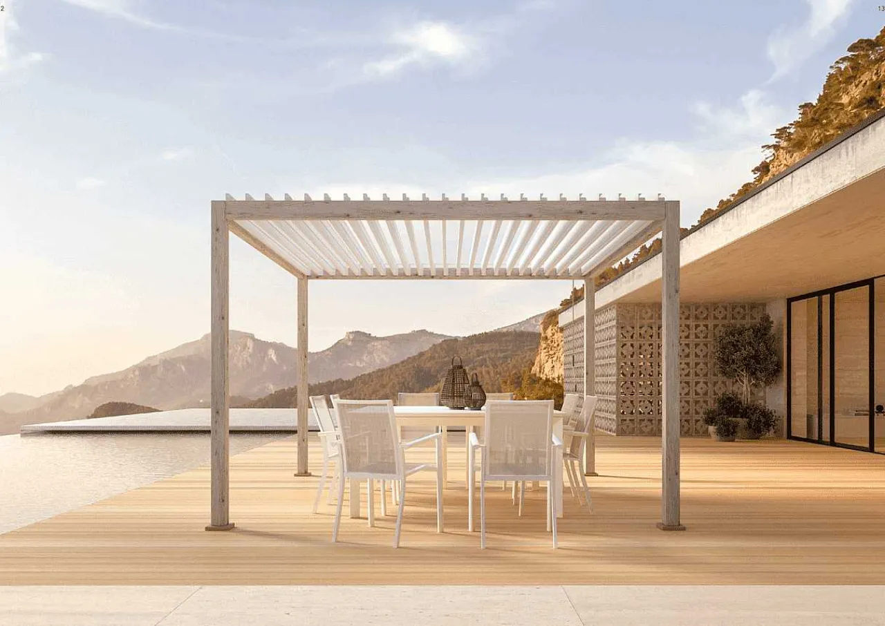 mutoni lifestyle Gartenpavillon Ocean Rustik Weiss 300X400> Pavillons Und Gartenzelte