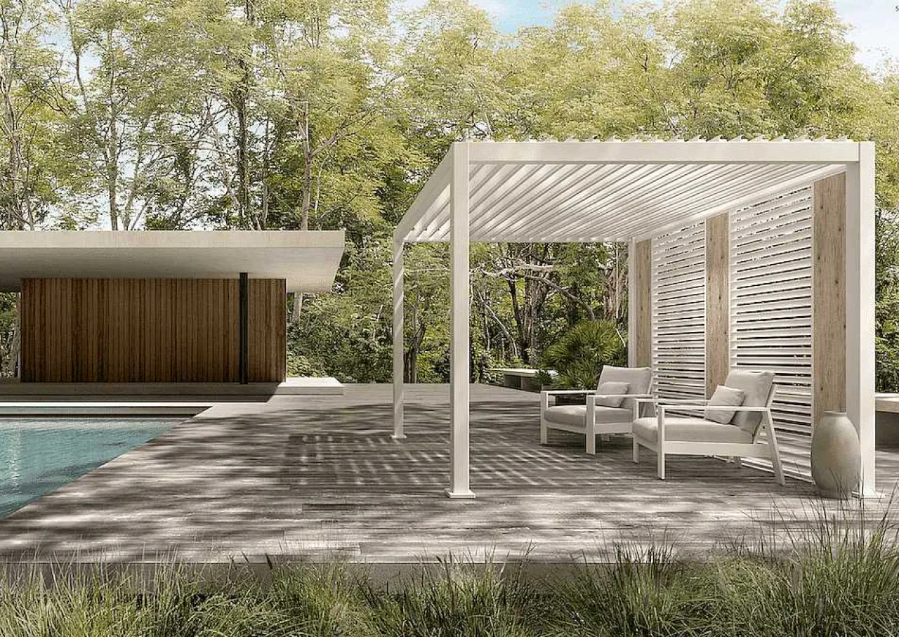 mutoni lifestyle Gartenpavillon Ocean Weiss 300X400> Pavillons Und Gartenzelte