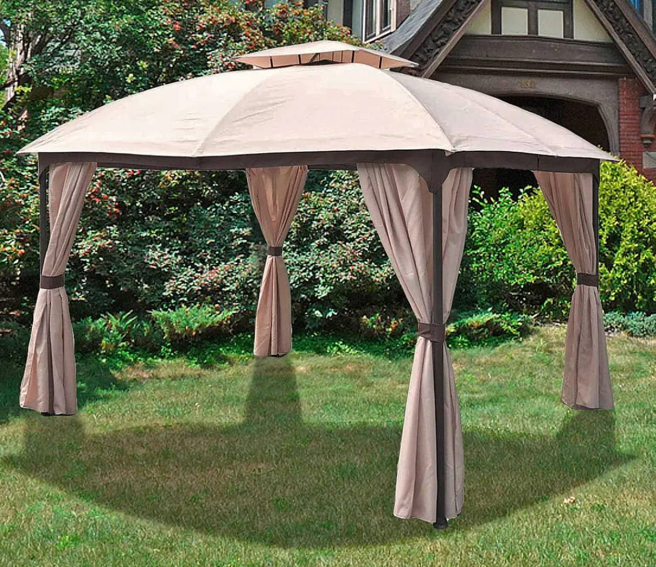 mutoni pleasure Gartenpavillon Pires Beige 360X300> Pavillons Und Gartenzelte