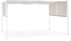 mutoni lifestyle Gartenpavillon Slide 300X400 Weiss-Taubengrau> Pavillons Und Gartenzelte