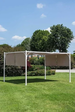 mutoni lifestyle Gartenpavillon Slide 300X400 Weiss-Taubengrau> Pavillons Und Gartenzelte