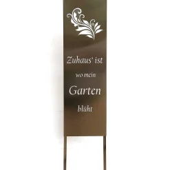 mutoni pleasure Gartenschild Farn Edelstahl Silber> Gartendeko