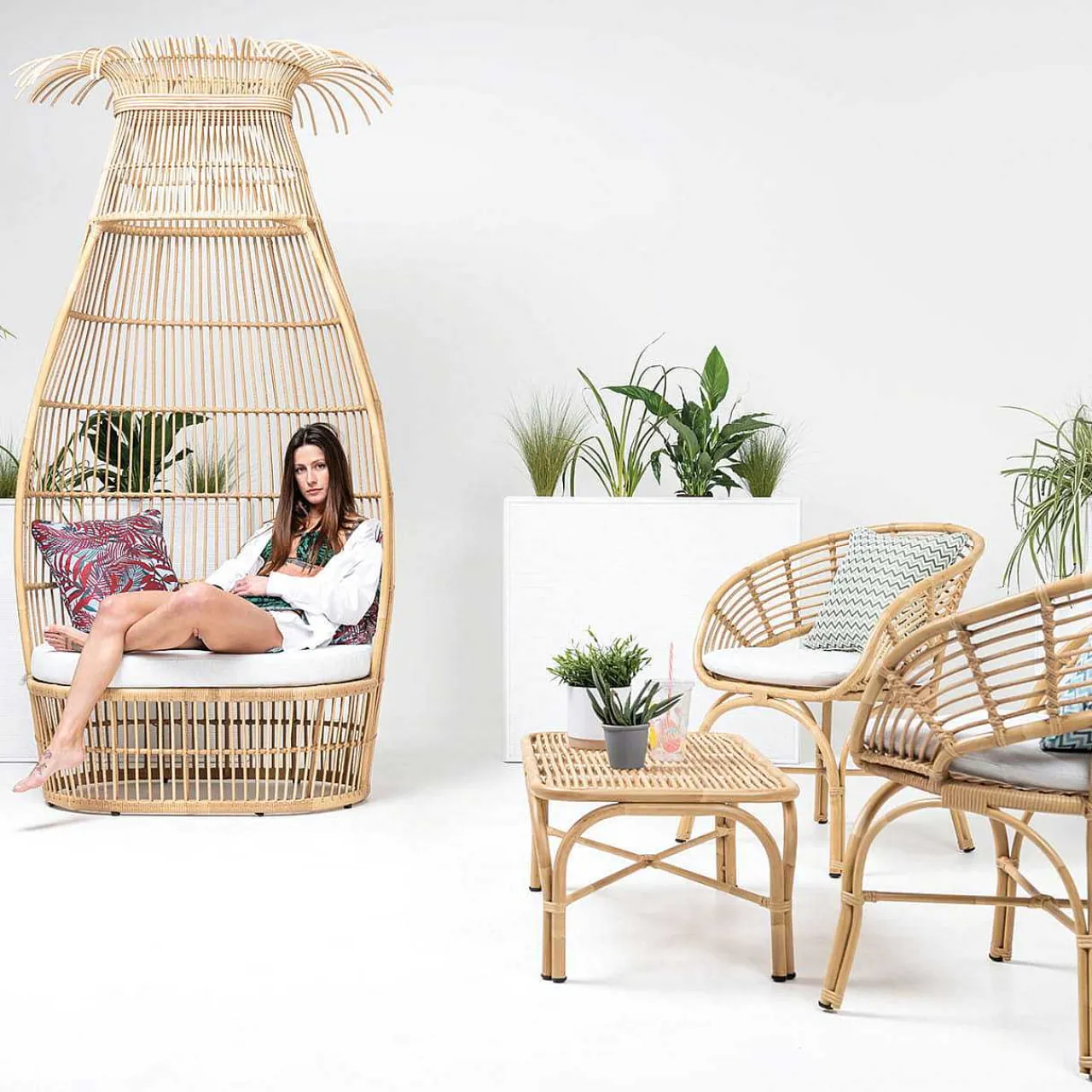mutoni ethnic Gartensessel Coconut> Gartensessel