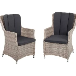 mutoni pleasure Gartensessel Dijon Sesamgrau (2-Er Set)> Gartensessel