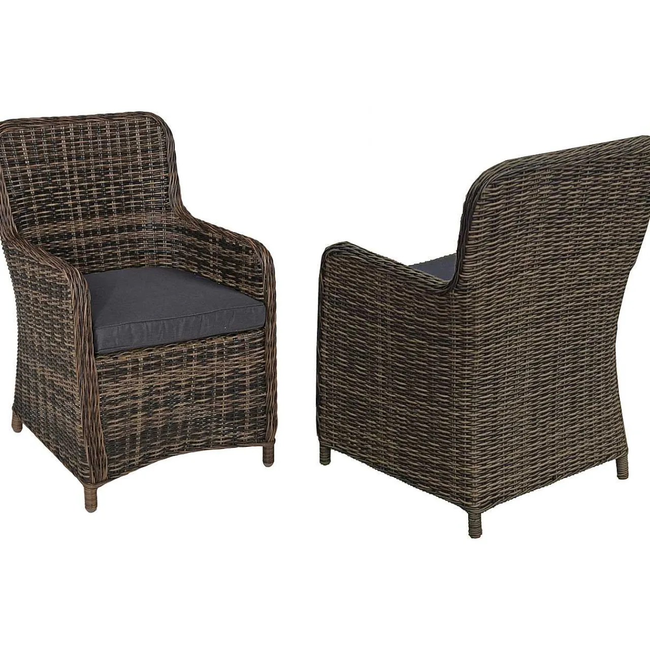 mutoni pleasure Gartensessel-Set Bordeaux Nelkenbraun (4-Tlg)> Gartensessel