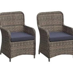 mutoni pleasure Gartensessel-Set Bordeaux Nelkenbraun (2-Tlg)><noscript><img width=