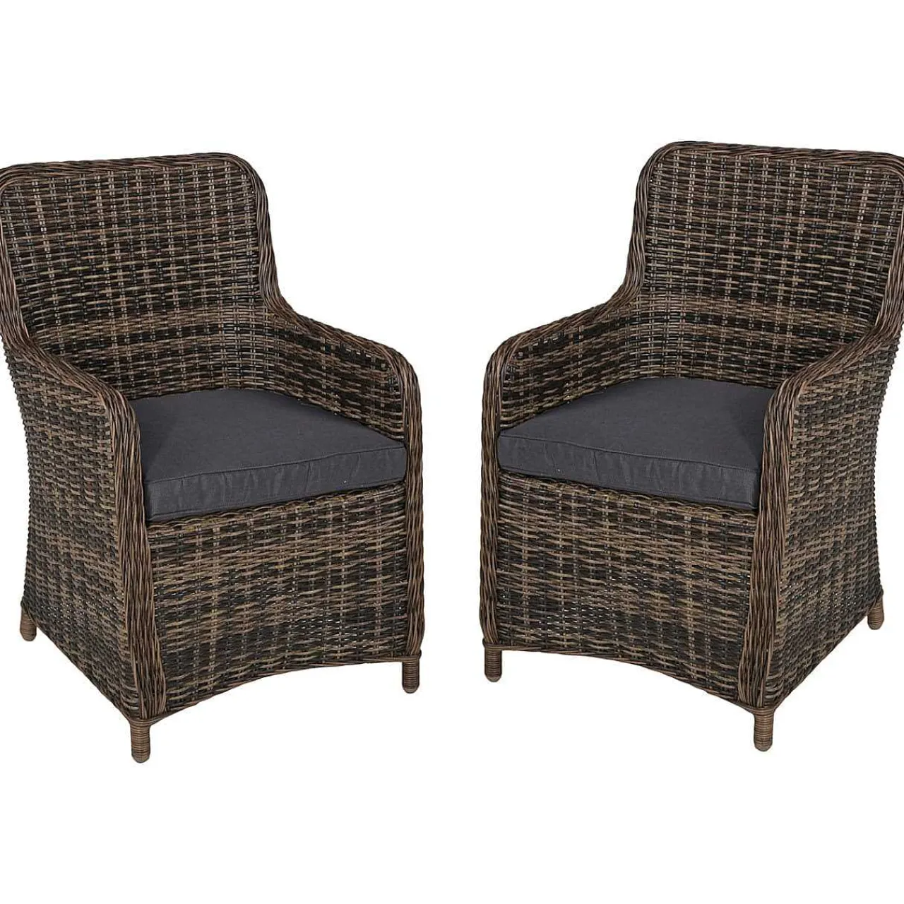 mutoni pleasure Gartensessel-Set Bordeaux Nelkenbraun (2-Tlg)> Gartensessel