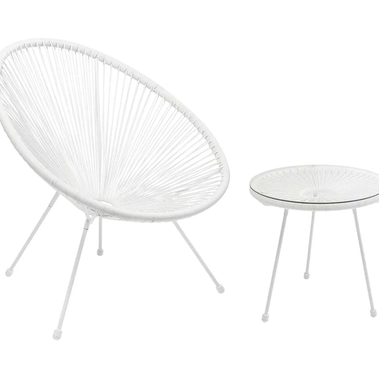 KARE Design Gartenset Acapulco Weiss (2-Tlg)> Balkon-Sets