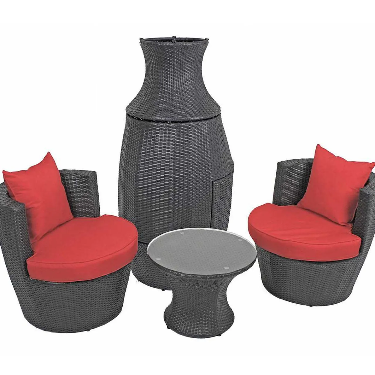 mutoni pleasure Gartenset Linz Schwarz (3-Tlg)> Gartenlounge