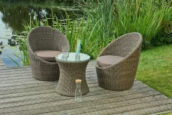 mutoni pleasure Gartenset Maribor Korianderbraun (3-Tlg)> Gartensessel