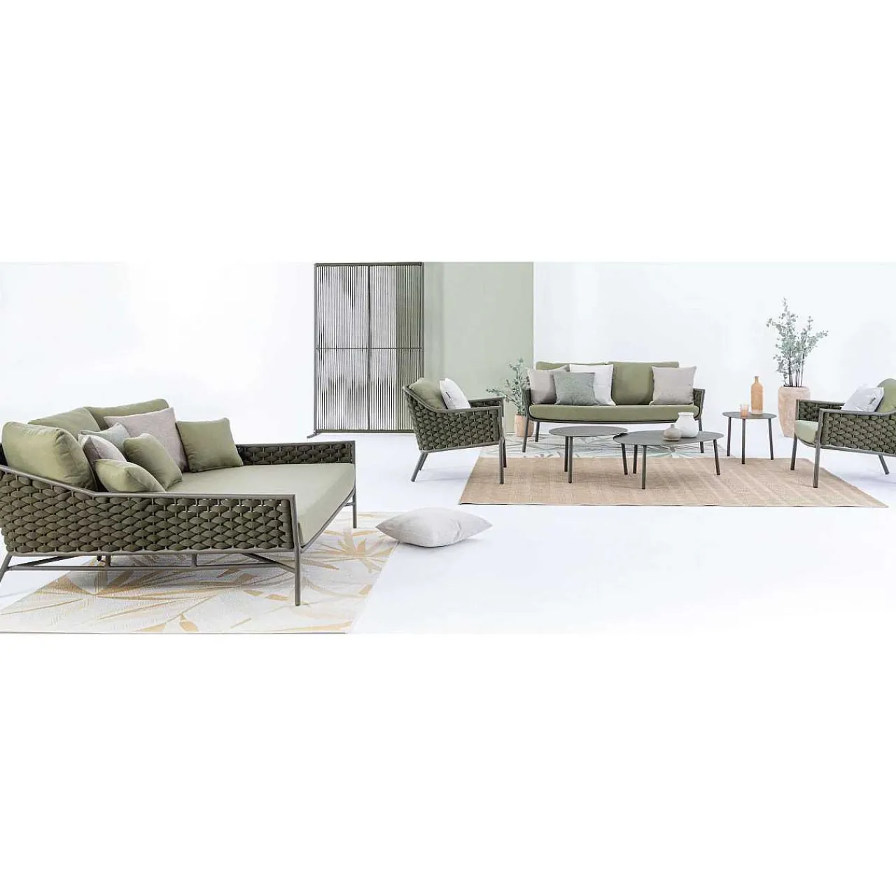 mutoni lifestyle Gartensofa Everly 2-Sitzer Olive> Gartensofas