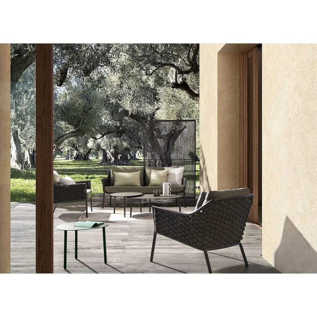 mutoni lifestyle Gartensofa Everly 2-Sitzer Olive> Gartensofas