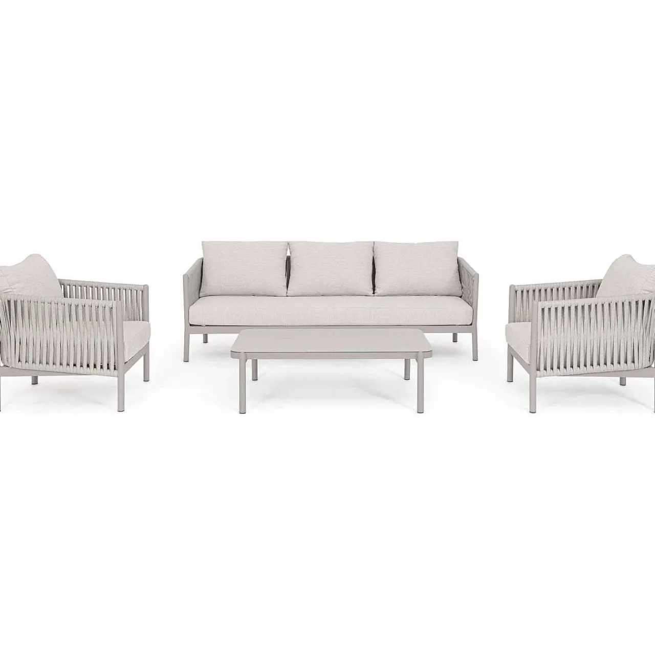 mutoni lifestyle Gartensofa Florencia 3-Sitzer Hellgrau> Gartensofas