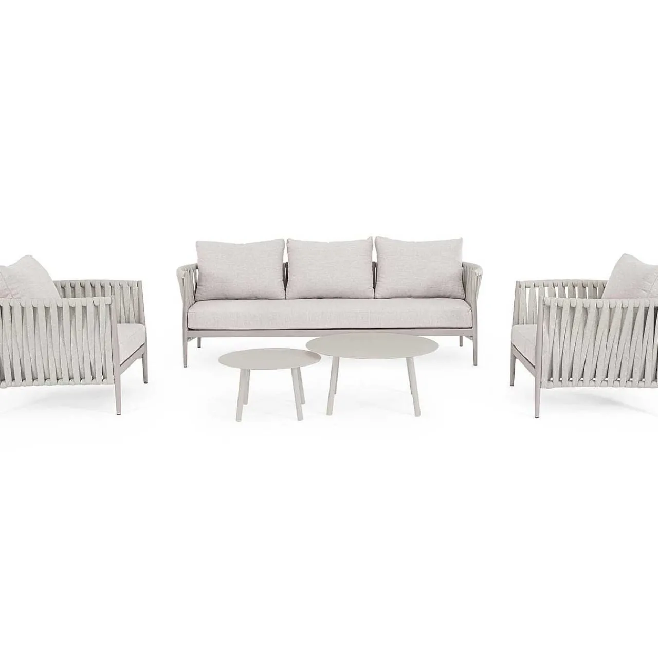 mutoni lifestyle Gartensofa Jacinta 3-Sitzer Hellgrau> Gartensofas