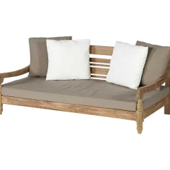 mutoni living Gartensofa Kawang 2-Sitzer Teak Taupe 182> Gartensofas