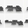 mutoni lifestyle Gartensofa Matrix Anthrazit> Gartensofas