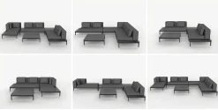mutoni lifestyle Gartensofa Matrix Anthrazit> Gartensofas