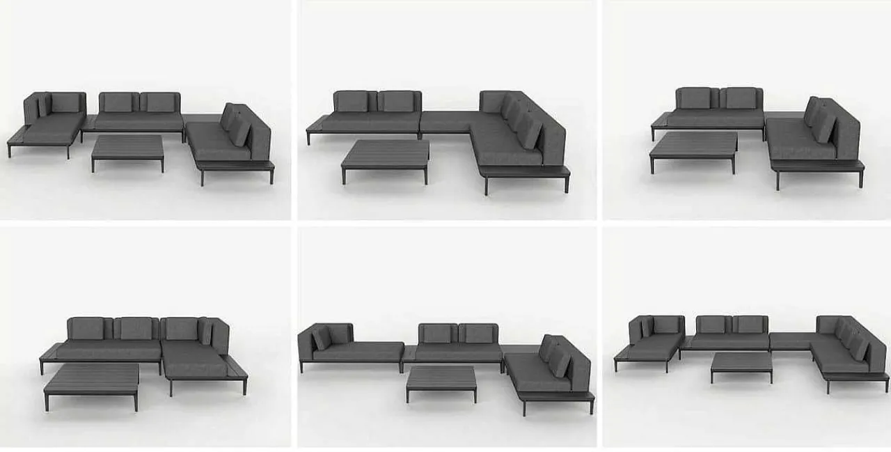 mutoni lifestyle Gartensofa Matrix Anthrazit> Gartensofas