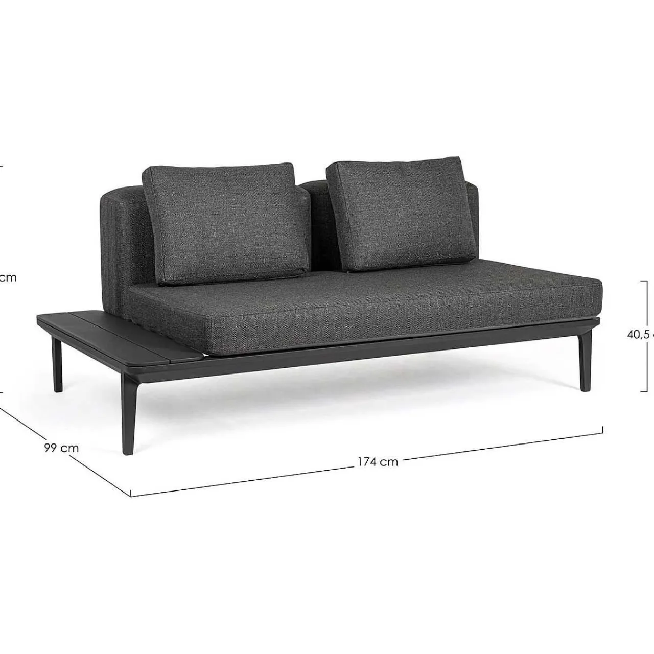 mutoni lifestyle Gartensofa Matrix Anthrazit> Gartensofas