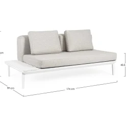 mutoni lifestyle Gartensofa Matrix Weiss> Gartensofas