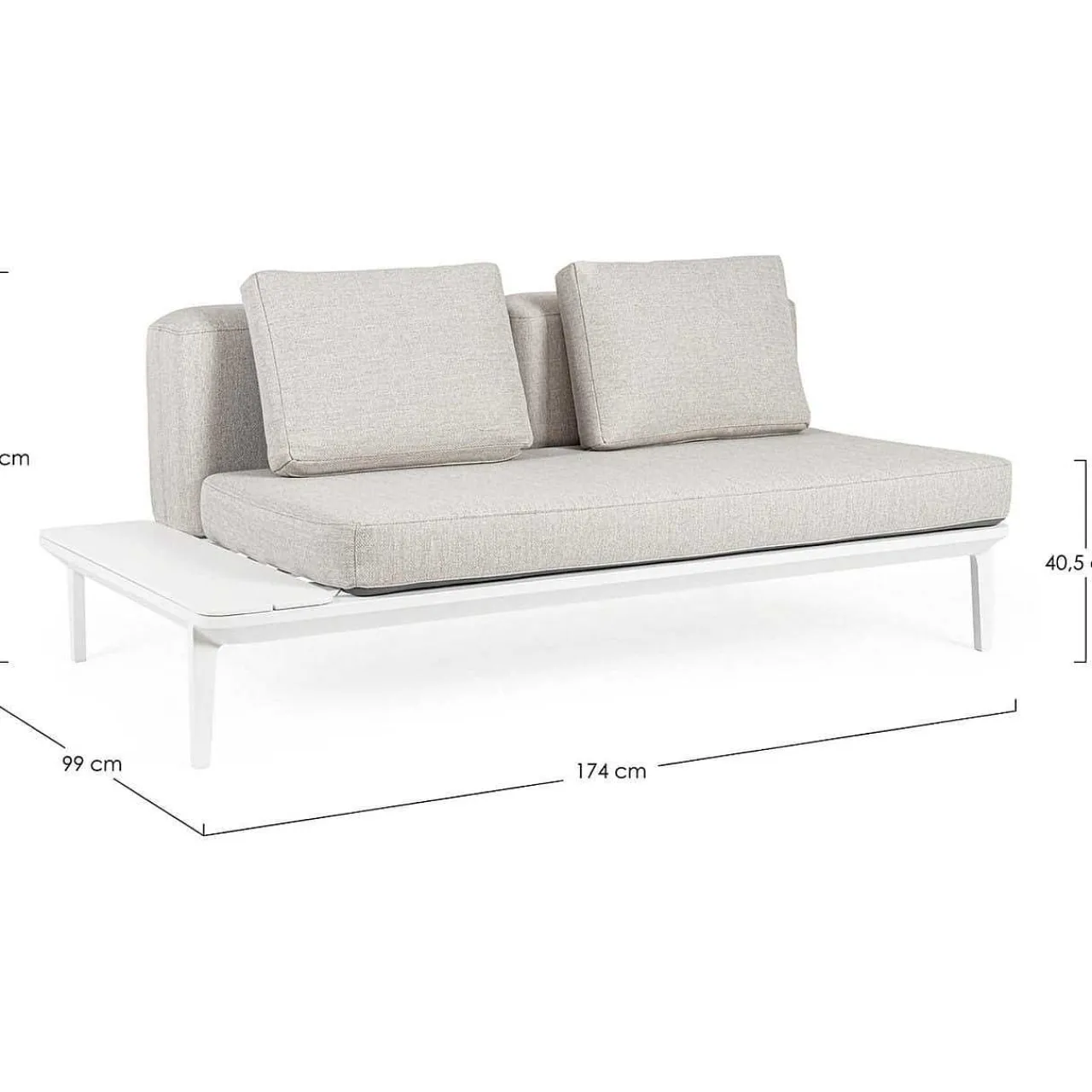 mutoni lifestyle Gartensofa Matrix Weiss> Gartensofas
