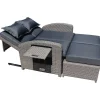 mutoni pleasure Gartensofa Nizza Braun Grau> Gartensofas
