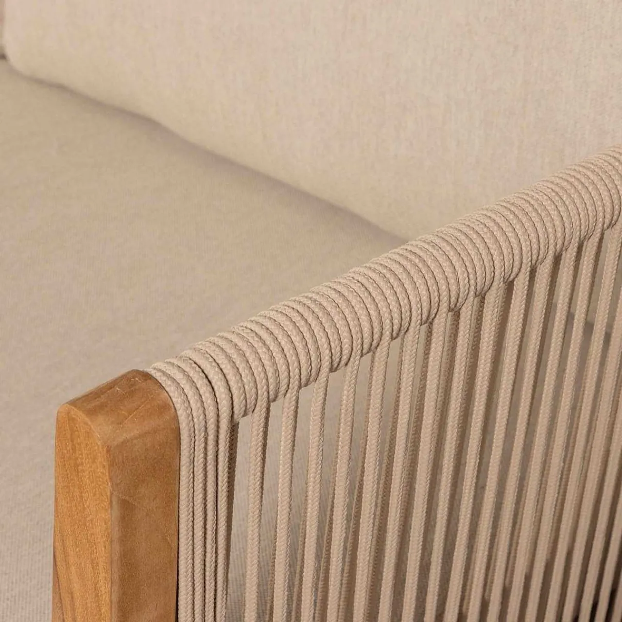 mutoni living Gartensofa San Remo Teak Sand 180> Gartensofas